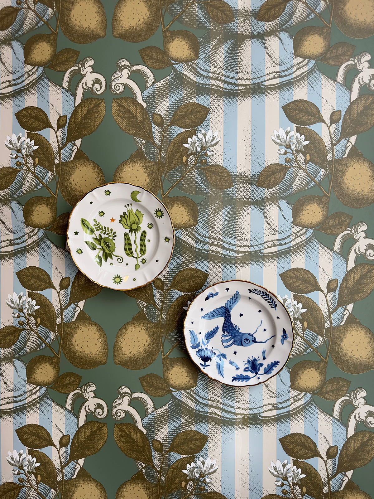 Limoncello, Greenblue stripes 1619
