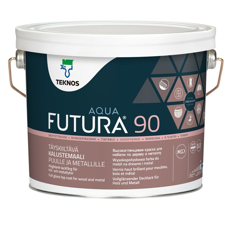 FUTURA AQUA 90 kalustemaali 2,7 L - Väritupa