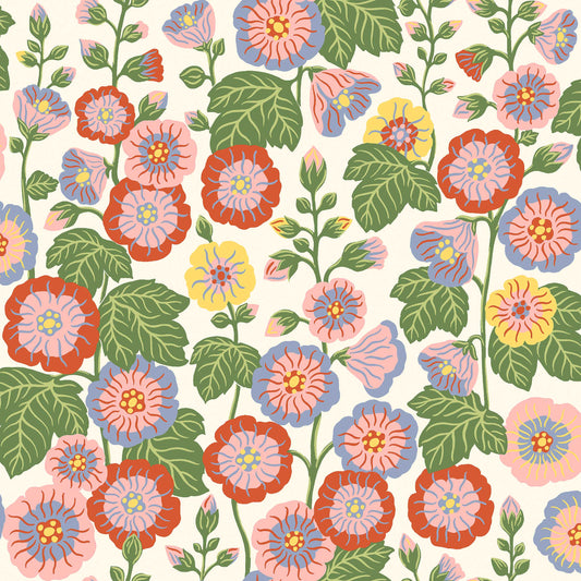 Happy Hollyhocks 9171