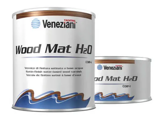 WOOD MAT H20 vesiohenteinen 2-komponenttinen polyuretaanilakka 1L