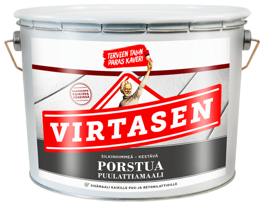 Virtasen Porstua Puulattiamaali, Silkinhimmeä, 2,7 L