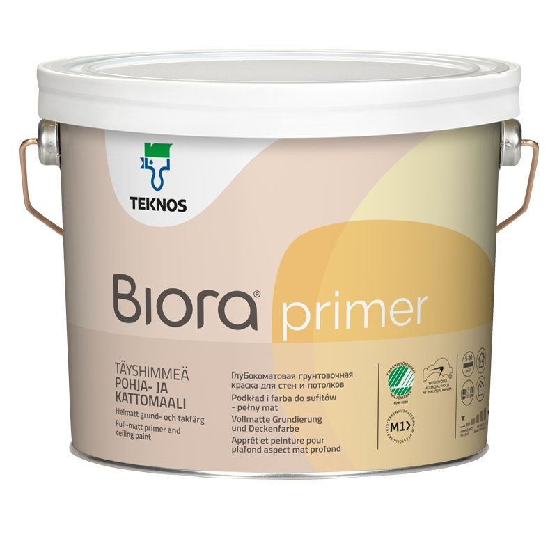 BIORA PRIMER Täyshimmeä pohja- ja sisäkattomaali - Väritupa