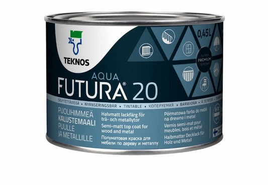 FUTURA AQUA 20 kalustemaali 0,45 L - Väritupa