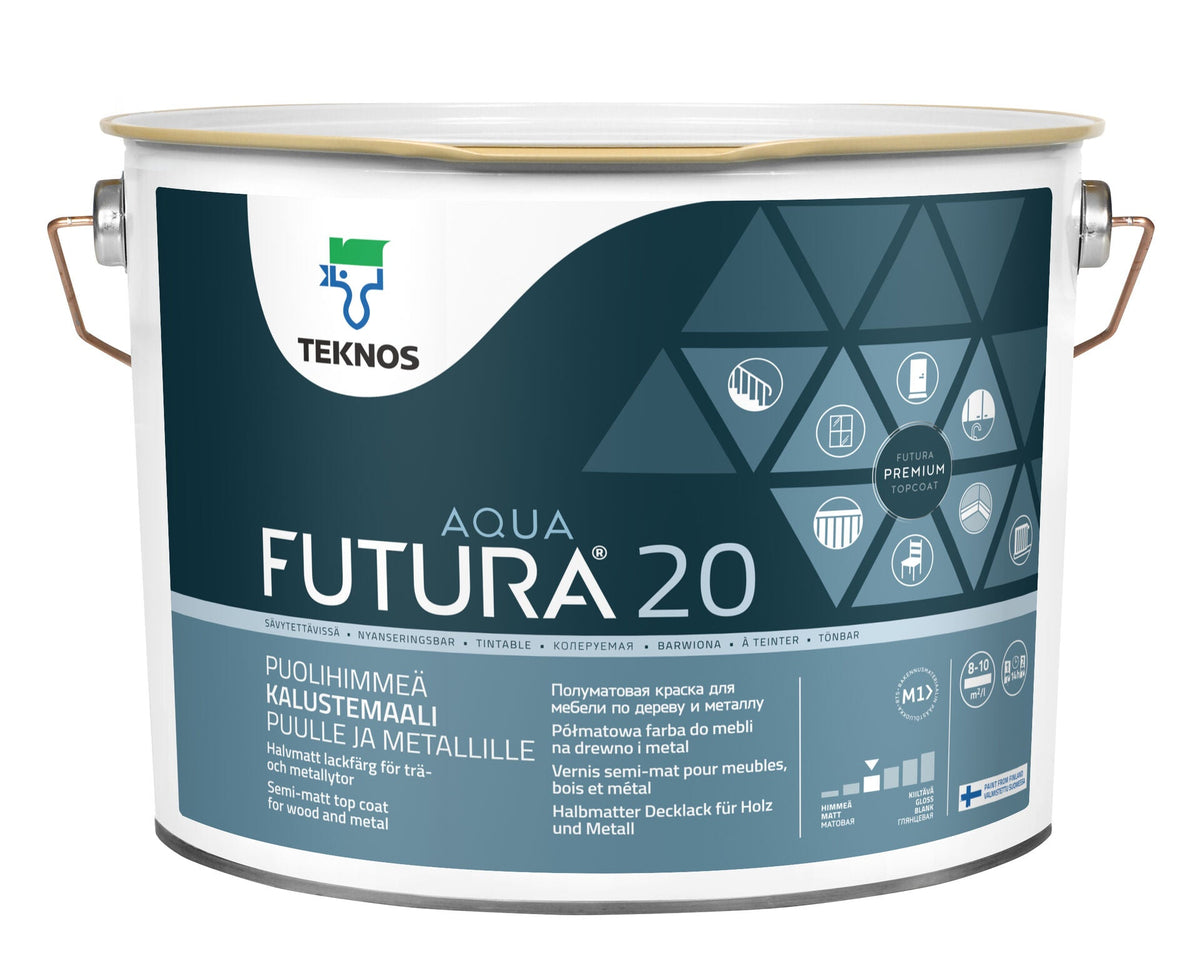 FUTURA AQUA 20 kalustemaali 9 L - Väritupa
