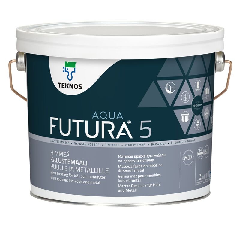 FUTURA AQUA 5 kalustemaali 2,7 L - Väritupa